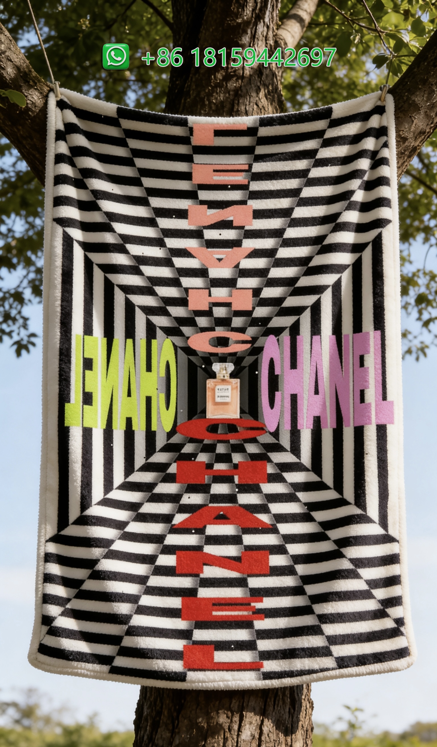 Chanel Throw Blankets